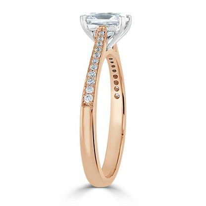 The Isla — Radiant Lab Diamond Solitaire Engagement Ring V