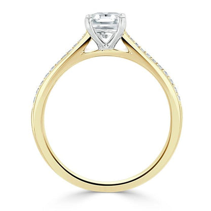 The Isla — Radiant Lab Diamond Solitaire Engagement Ring V