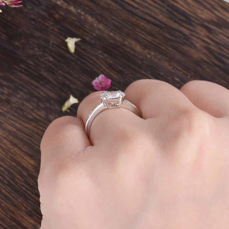 The Grace — Oval Lab Diamond Vintage Engagement Ring VI