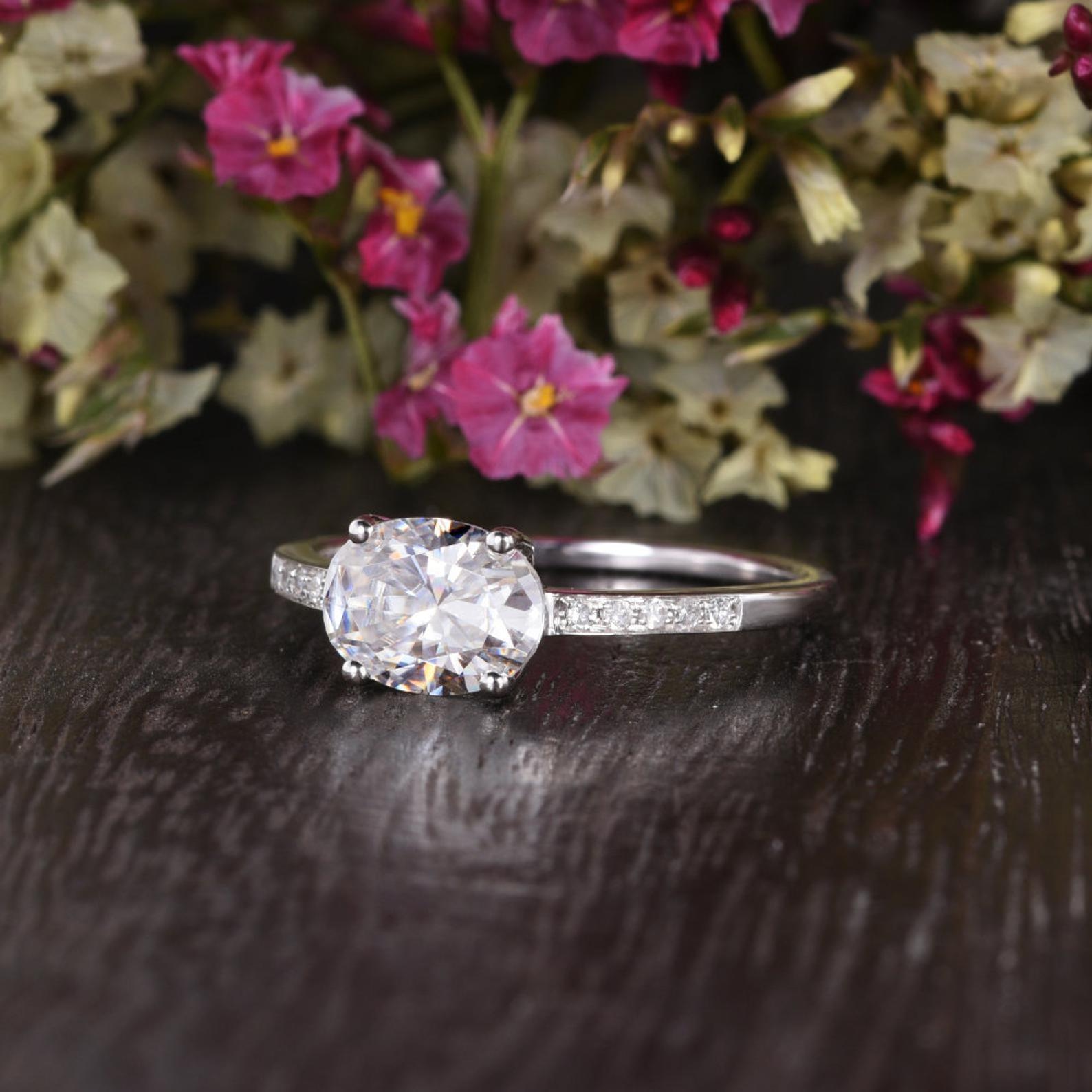 The Grace — Oval Lab Diamond Vintage Engagement Ring VI