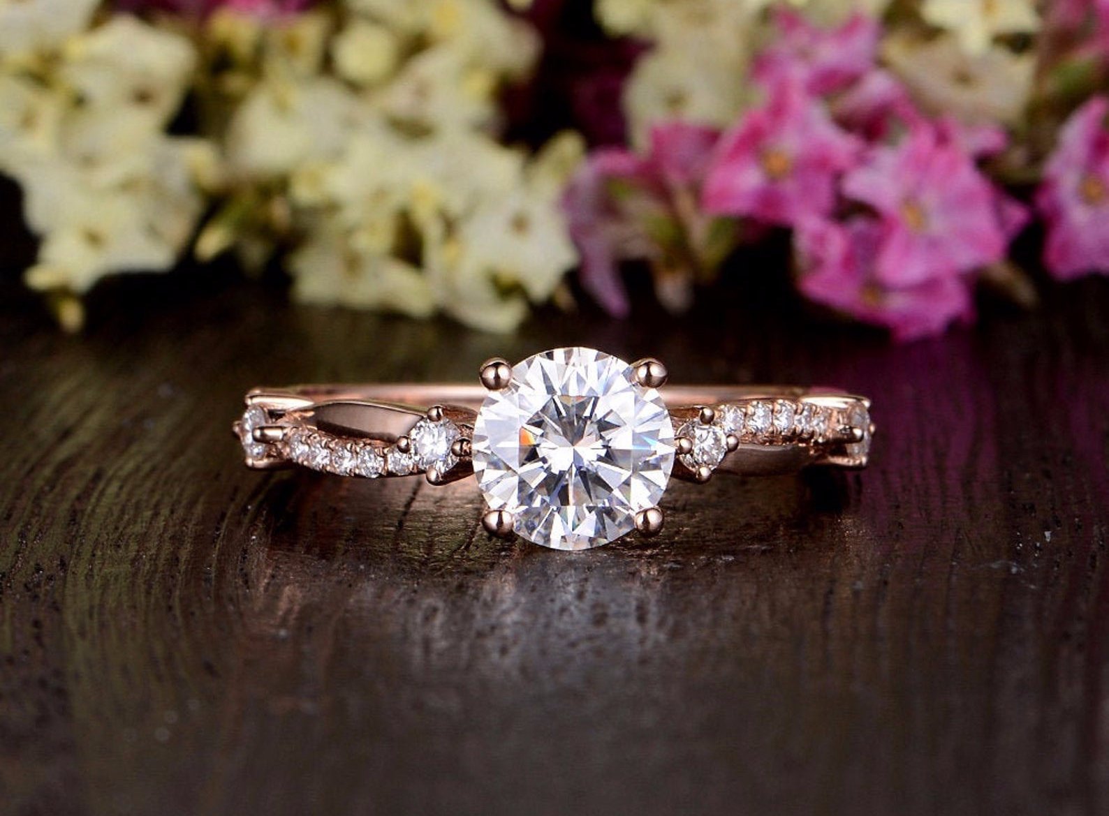 The Grace — Round Lab Diamond Vintage Engagement Ring VIII
