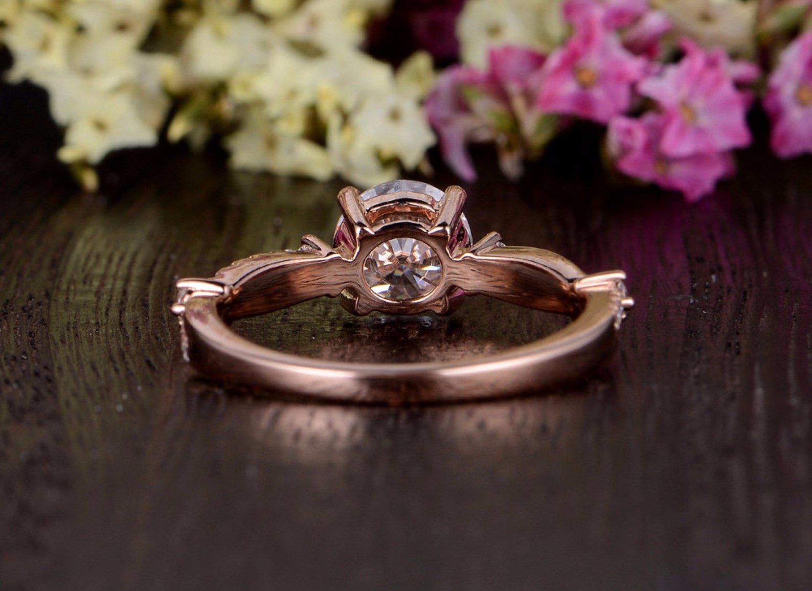 The Grace — Round Lab Diamond Vintage Engagement Ring VIII