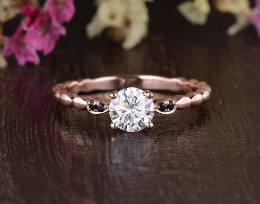 The Grace — Round Lab Diamond Vintage Engagement Ring VII