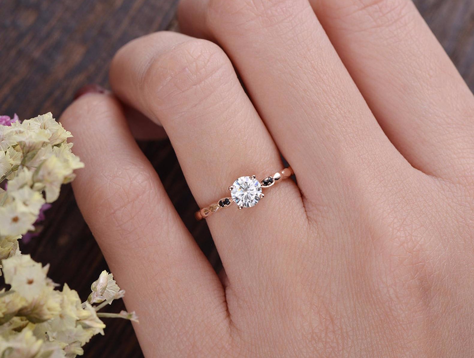 The Grace — Round Lab Diamond Vintage Engagement Ring VII