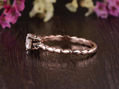 The Grace — Round Lab Diamond Vintage Engagement Ring VII