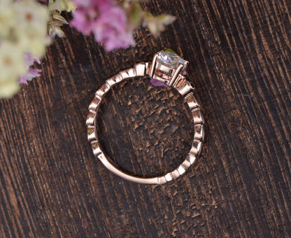 The Grace — Round Lab Diamond Vintage Engagement Ring VII