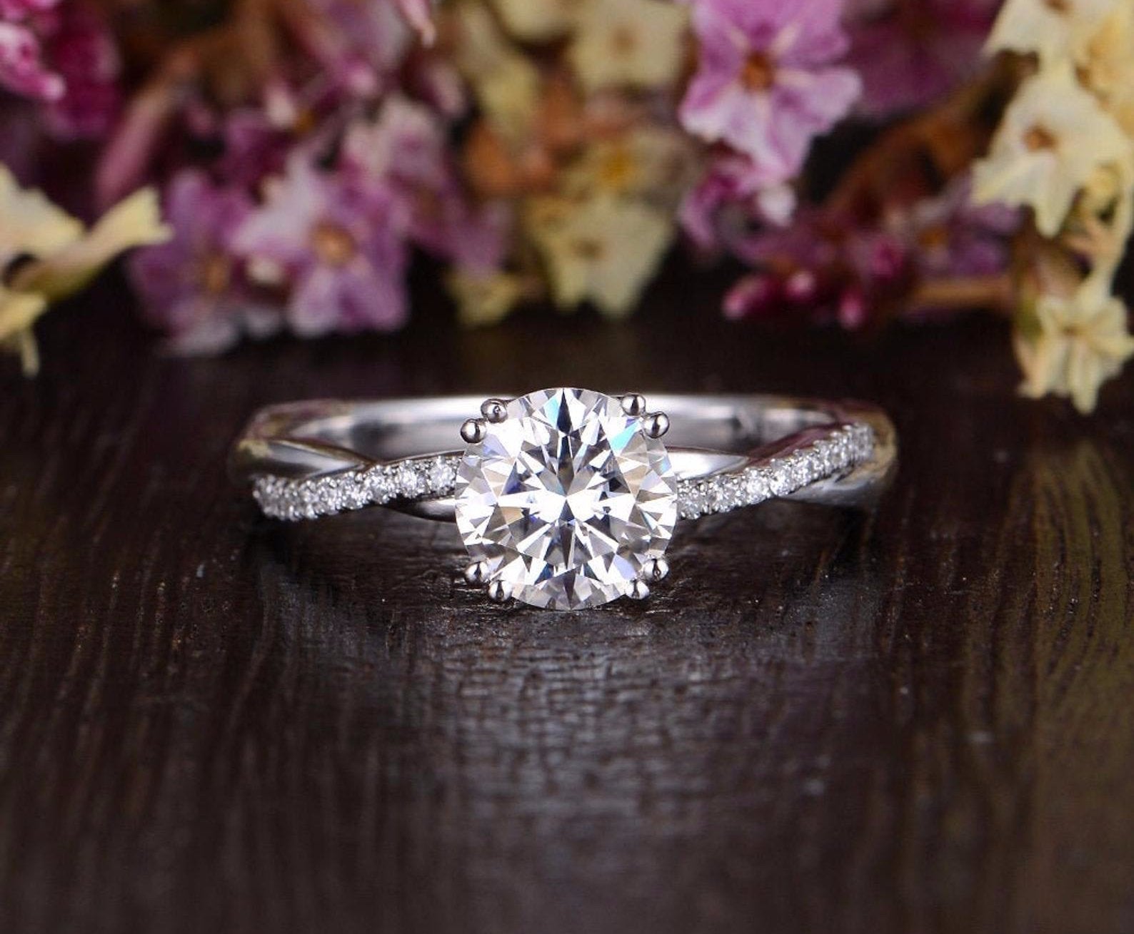 The Grace — Round Lab Diamond Vintage Engagement Ring VI