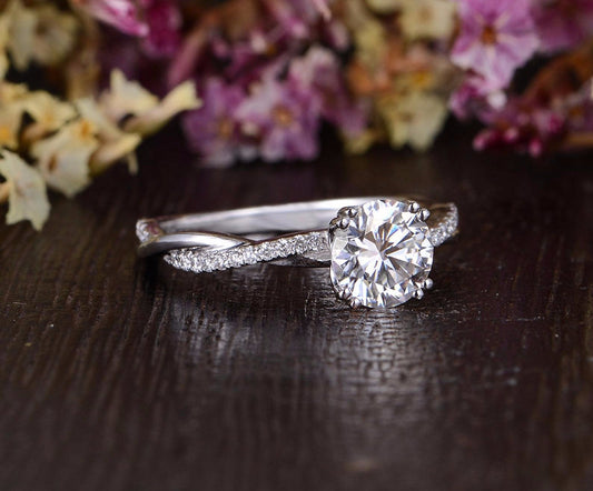 The Grace — Round Lab Diamond Vintage Engagement Ring VI