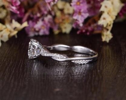 The Grace — Round Lab Diamond Vintage Engagement Ring VI