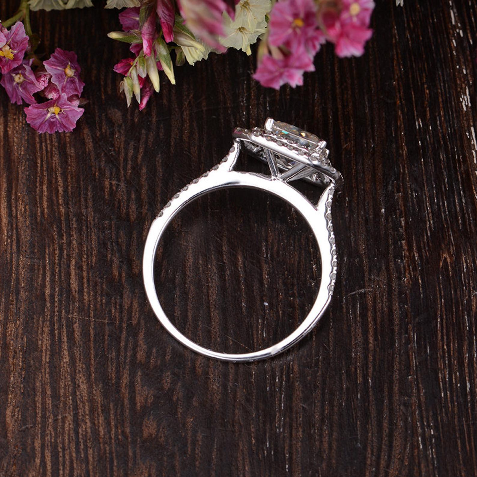 The Grace — Princess Lab Diamond Vintage Engagement Ring III