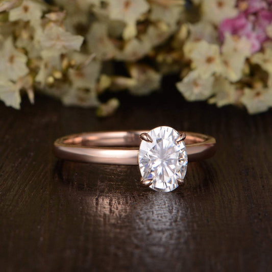 The Grace — Oval Lab Diamond Solitaire Engagement Ring
