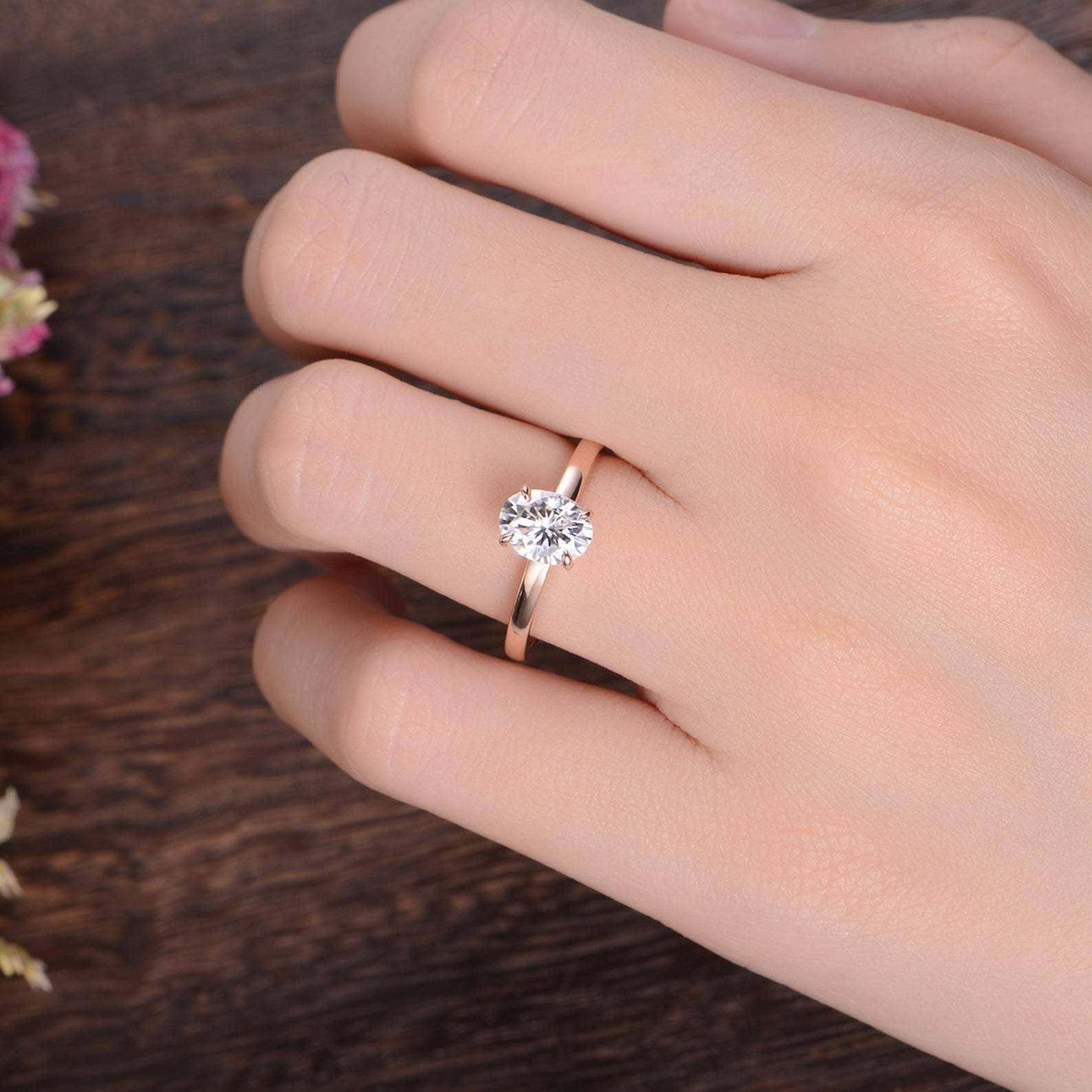 The Grace — Oval Lab Diamond Solitaire Engagement Ring