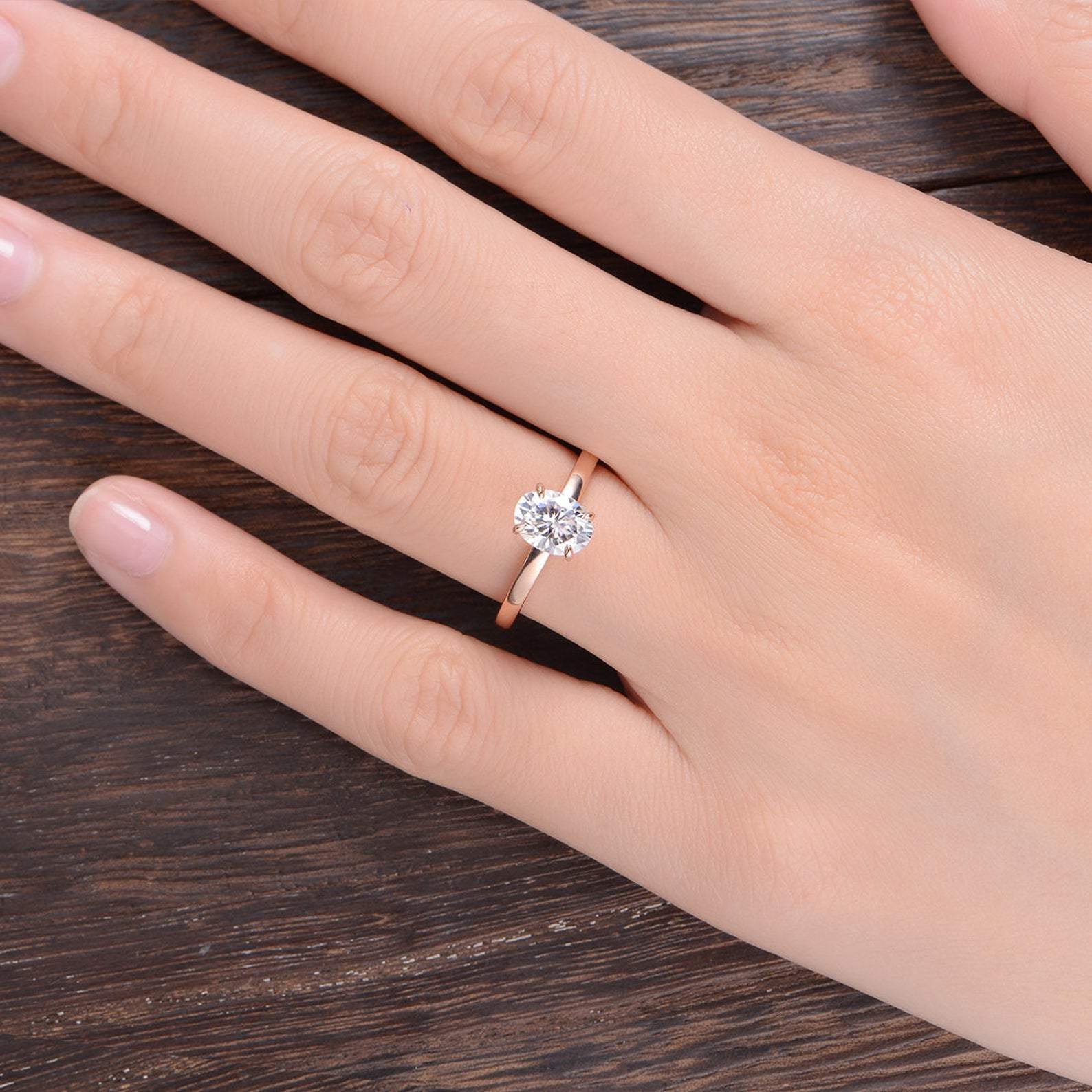 The Grace — Oval Lab Diamond Solitaire Engagement Ring