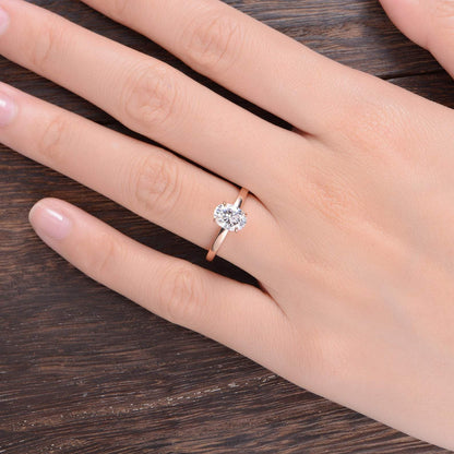The Grace — Oval Lab Diamond Solitaire Engagement Ring