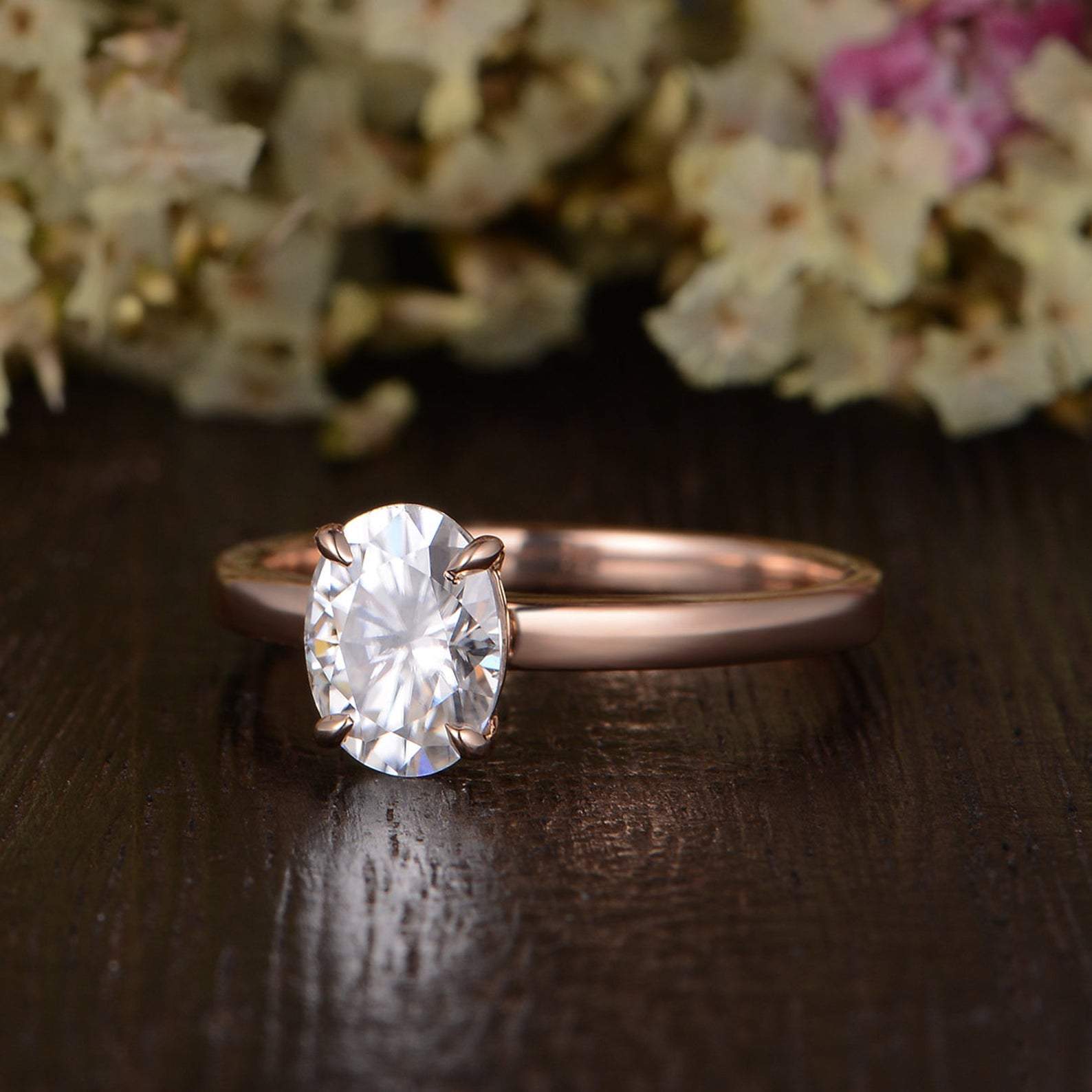 The Grace — Oval Lab Diamond Solitaire Engagement Ring