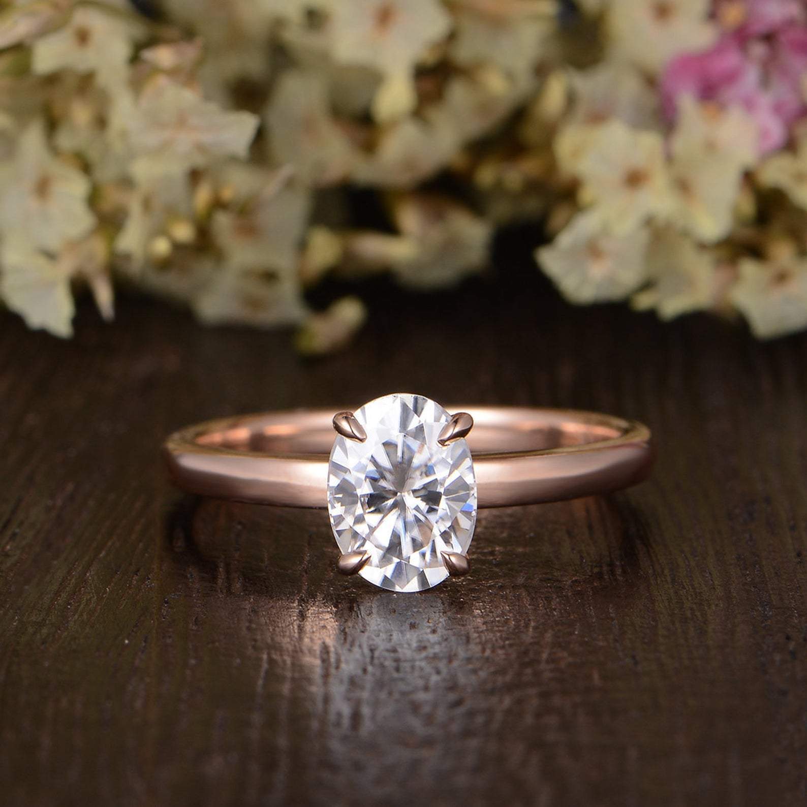 The Grace — Oval Lab Diamond Solitaire Engagement Ring