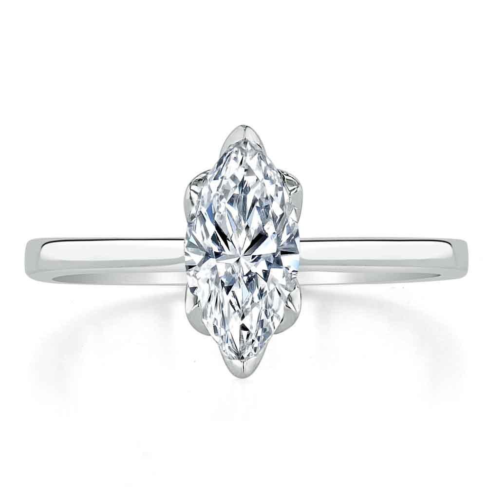The Juliet — Marquise Lab Diamond Solitaire Engagement Ring IV