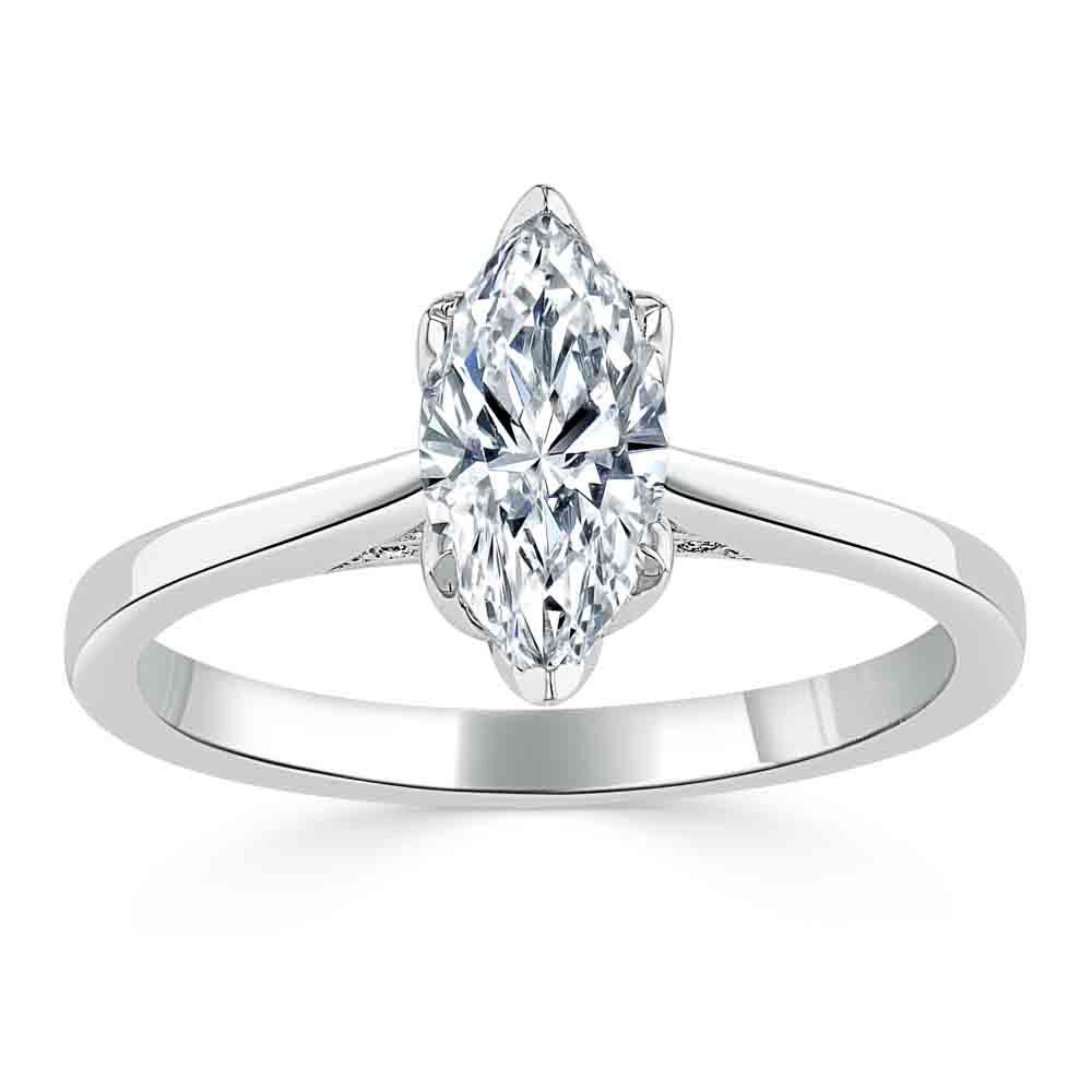 The Juliet — Marquise Lab Diamond Solitaire Engagement Ring IV