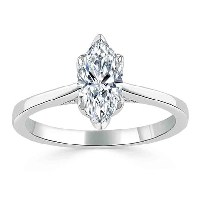 The Juliet — Marquise Lab Diamond Solitaire Engagement Ring IV