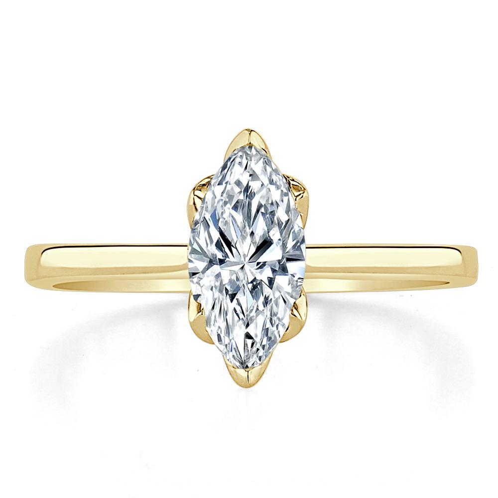 The Juliet — Marquise Lab Diamond Solitaire Engagement Ring IV