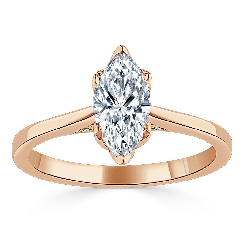 The Juliet — Marquise Lab Diamond Solitaire Engagement Ring IV