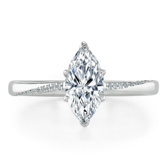 The Juliet — Marquise Lab Diamond Solitaire Engagement Ring III