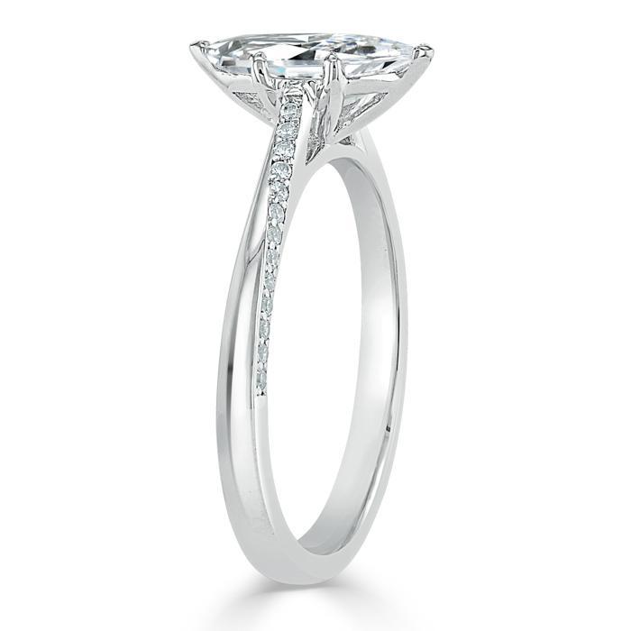 The Juliet — Marquise Lab Diamond Solitaire Engagement Ring III