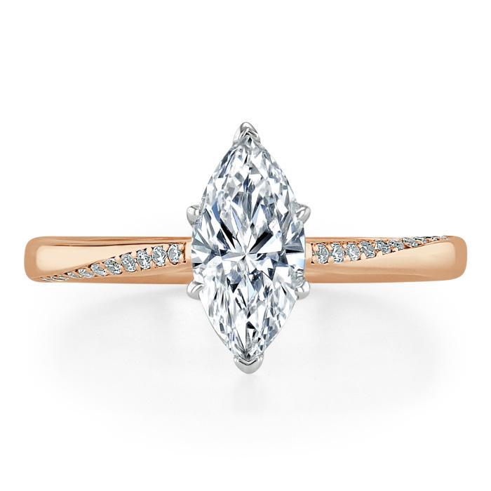The Juliet — Marquise Lab Diamond Solitaire Engagement Ring III