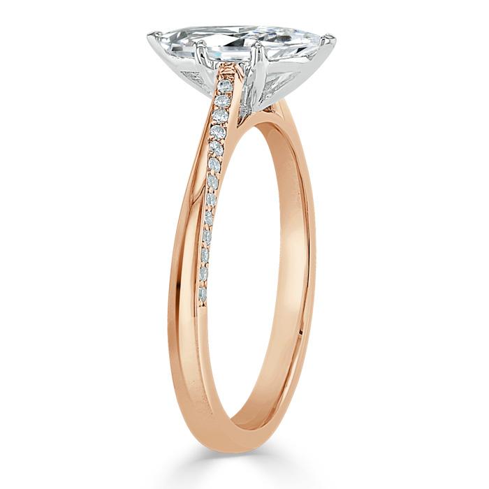 The Juliet — Marquise Lab Diamond Solitaire Engagement Ring III
