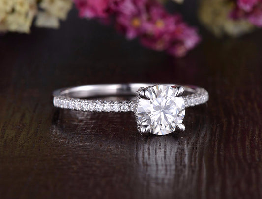 The Grace — Round Lab Diamond Vintage Engagement Ring IV