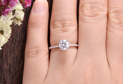 The Grace — Round Lab Diamond Vintage Engagement Ring IV