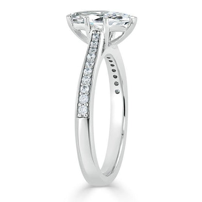 The Juliet — Marquise Lab Diamond Solitaire Engagement Ring II