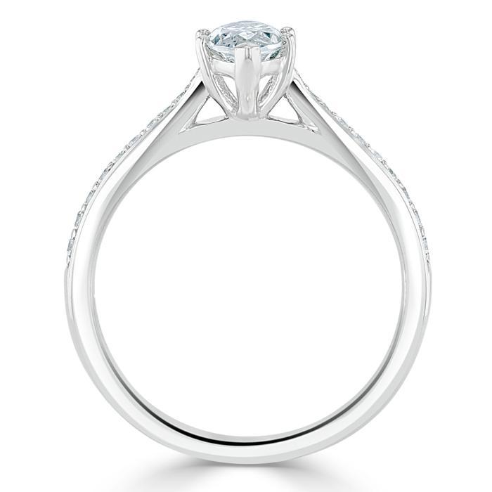 The Juliet — Marquise Lab Diamond Solitaire Engagement Ring II