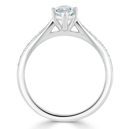 The Juliet — Marquise Lab Diamond Solitaire Engagement Ring II