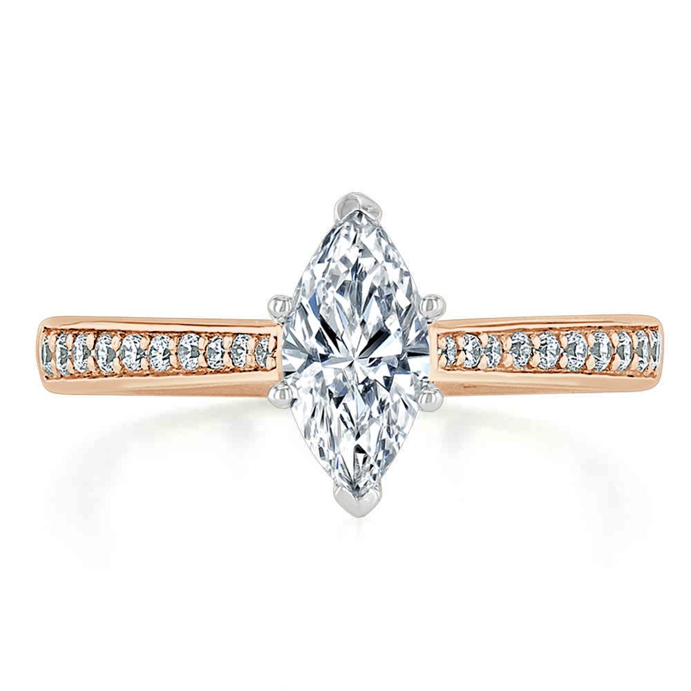 The Juliet — Marquise Lab Diamond Solitaire Engagement Ring II