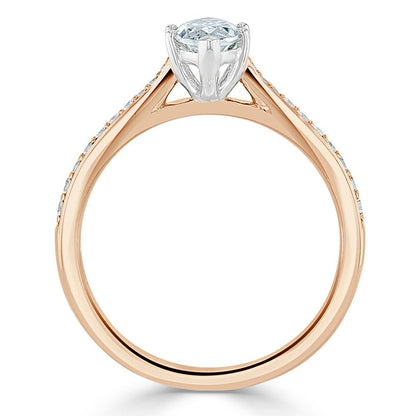 The Juliet — Marquise Lab Diamond Solitaire Engagement Ring II