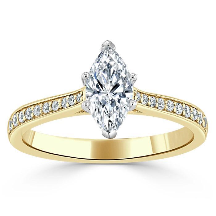 The Juliet — Marquise Lab Diamond Solitaire Engagement Ring II