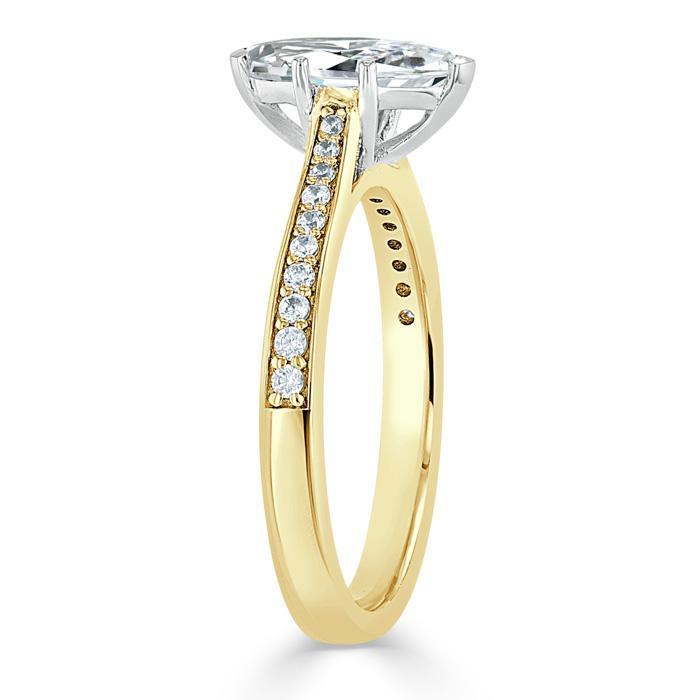 The Juliet — Marquise Lab Diamond Solitaire Engagement Ring II