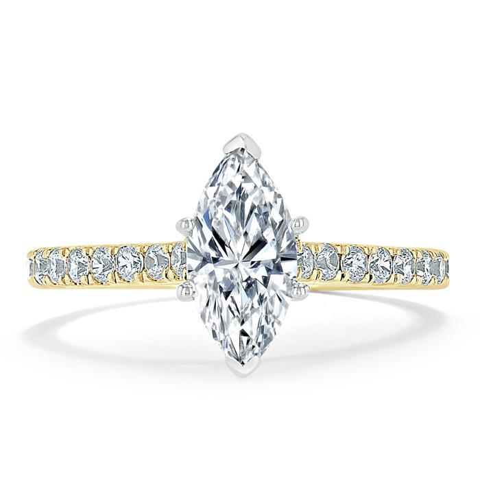 The Juliet — Marquise Lab Diamond Solitaire Engagement Ring