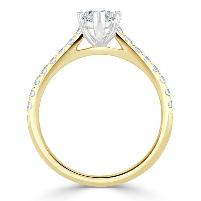The Juliet — Marquise Lab Diamond Solitaire Engagement Ring