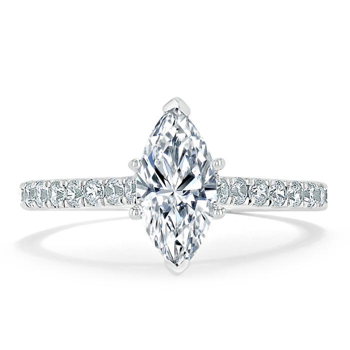 The Juliet — Marquise Lab Diamond Solitaire Engagement Ring