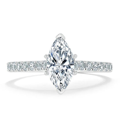 The Juliet — Marquise Lab Diamond Solitaire Engagement Ring