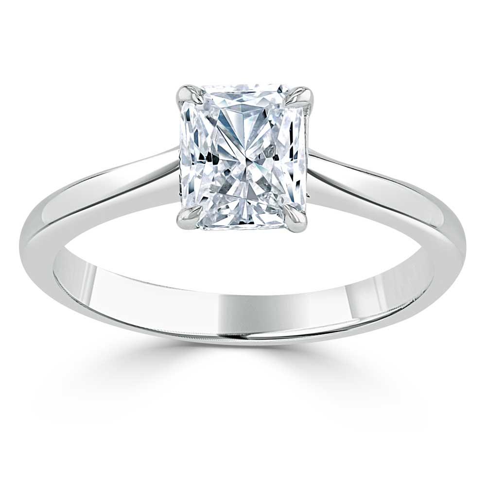 The Isla — Radiant Lab Diamond Solitaire Engagement Ring IV