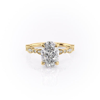 The Grace — Oval Lab Diamond Vintage Engagement Ring IV