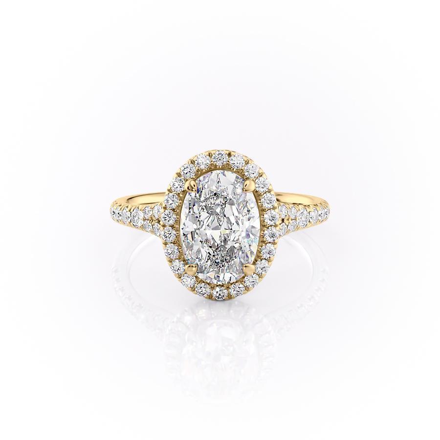 The Aurora — Oval Lab Diamond Halo Engagement Ring IV