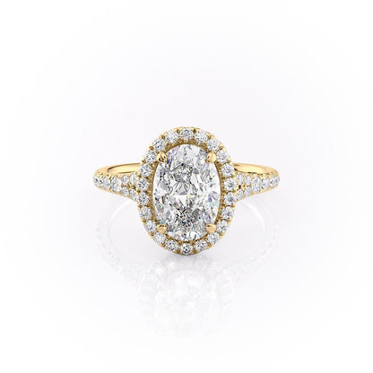 The Aurora — Oval Lab Diamond Halo Engagement Ring IV