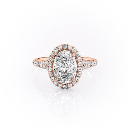 The Aurora — Oval Lab Diamond Halo Engagement Ring IV