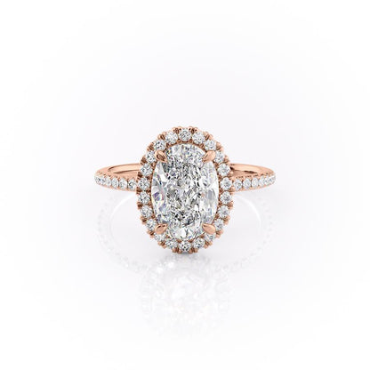 The Aurora — Oval Lab Diamond Halo Engagement Ring III