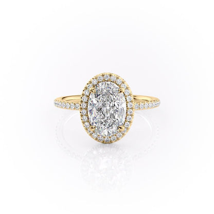 The Aurora — Oval Lab Diamond Halo Engagement Ring II