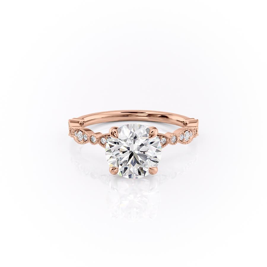 The Grace — Round Lab Diamond Vintage Engagement Ring III